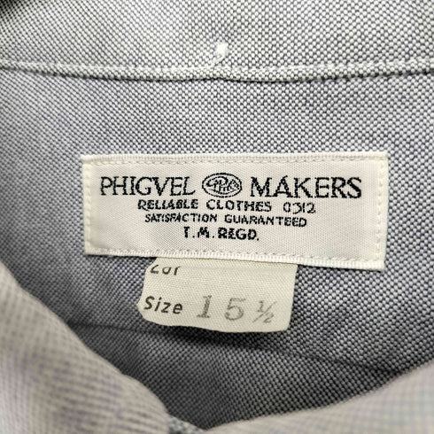 フィグベルメーカーズアンドコー PHIGVEL MAKERS & Co. BDシャツ メンズ  15 1/2